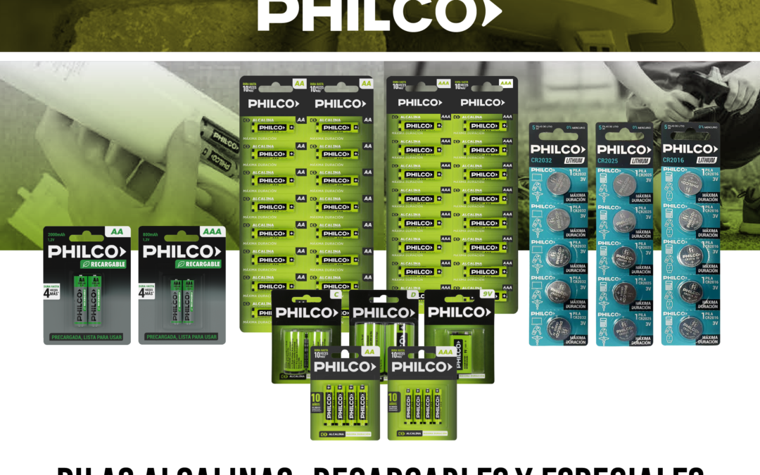 PHILCO | Pilas Alcalinas, Recargables y Especiales